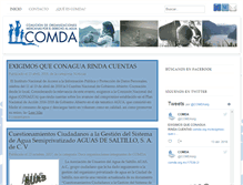 Tablet Screenshot of comda.org.mx